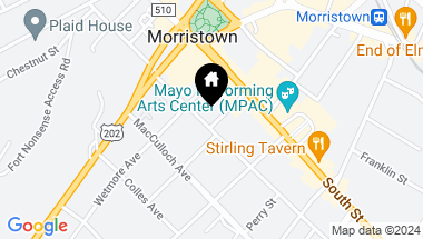Map of 37 Community Pl, Morristown Town NJ, 07960