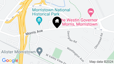Map of 33 Morris Ave, Morristown Town NJ, 07960