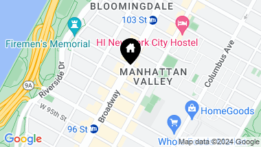 Map of 2628 Broadway Unit: 27A, New York City NY, 10025