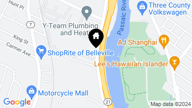 Map of 823 Main St B, Belleville Twp NJ, 07109