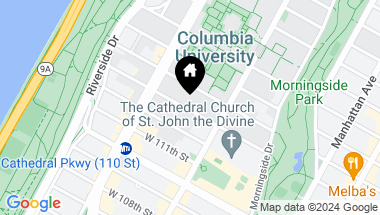 Map of 527 West 113th Street, New York City NY, 10025