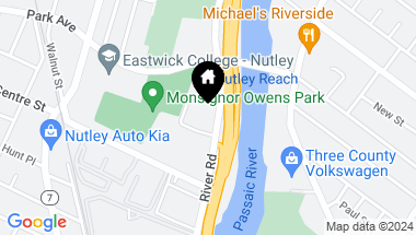 Map of 107 River Rd E2, Nutley Twp NJ, 07110