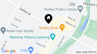 Map of 421 Centre St, Nutley Twp NJ, 07110