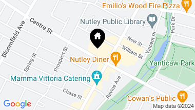 Map of 414 Centre St, Nutley Twp NJ, 07110