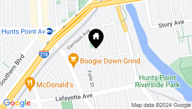 Map of 883 Bryant Avenue, BRONX NY, 10474