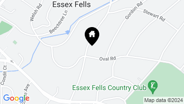 Map of 57 Oval Rd, Essex Fells Twp NJ, 07021