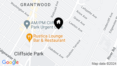 Map of 92 Crescent Avenue, Cliffside Park NJ, 07010