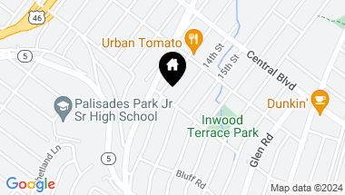 Map of 441 Hillcrest Place, Palisades Park NJ, 07650