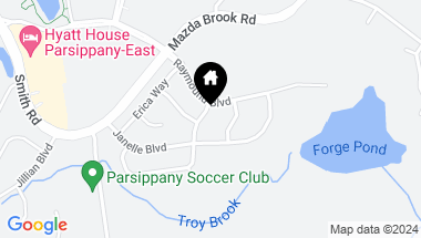 Map of 161 Leah Way, Parsippany - Troy Hills Twp NJ, 07054