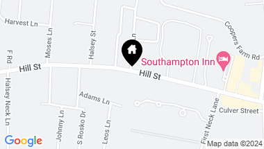 Map of 232 Hill Street, Southampton NY, 11968