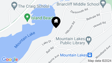Map of 65 Lake Dr, Mountain Lakes Boro NJ, 07046