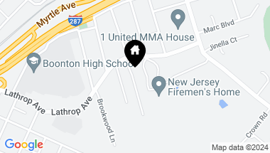 Map of 166 Overlook Avenue, Boonton Town NJ, 07005