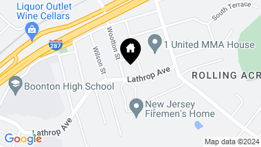Map of 588 Lathrop Ave, Boonton Town NJ, 07005