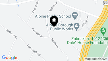 Map of 44 Robin Lane, Alpine NJ, 07620