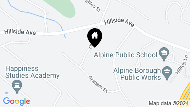 Map of 14 Church St, Alpine Boro NJ, 07620