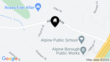 Map of 67 Robin Lane, Alpine NJ, 07620