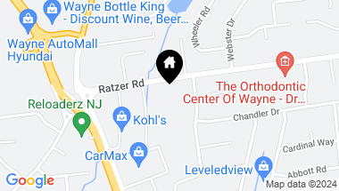 Map of 198 Ratzer Rd, Wayne Twp NJ, 07470