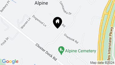 Map of 19 Allison Road, Alpine NJ, 07620