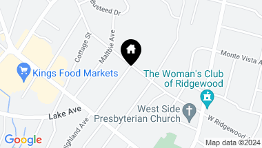 Map of 338 West Avenue, Ridgewood NJ, 07450