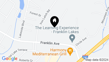 Map of 733 Rivenwood Road, Franklin Lakes NJ, 07417