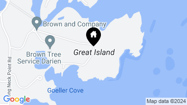 Map of Great Island, Darien CT, 06820