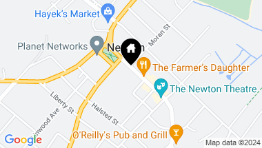 Map of 132 Spring St, Newton Town NJ, 07860