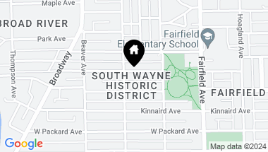 Map of 815 Cottage Avenue, Fort Wayne IN, 46807-1613