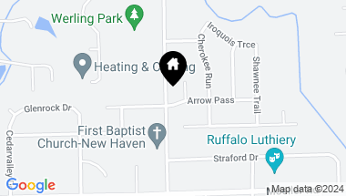 Map of 9313 Arrow Pass, New Haven IN, 46774-2904
