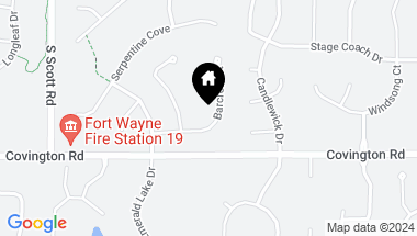 Map of 2520 Barcroft Court, Fort Wayne IN, 46804