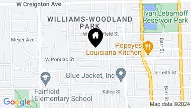 Map of 225 W Woodland Avenue, Fort Wayne IN, 46807-1327