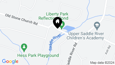 Map of 86 Old Stone Church Road, Upper Saddle River NJ, 07458