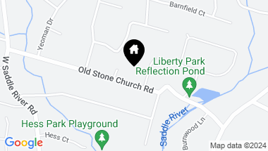 Map of 59 Old Stone Church Road, Upper Saddle River NJ, 07458