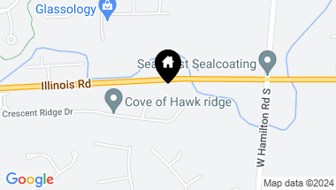 Map of 1303 Hawks Ridge Cove, Fort Wayne IN, 46814
