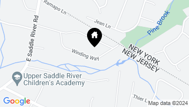 Map of 33 Winding Way, Upper Saddle River NJ, 07458