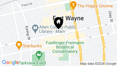 Map of 118 & 122 W Washington Boulevard, Fort Wayne IN, 46802