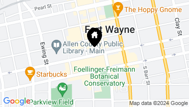 Map of 120 W Washington Boulevard, Fort Wayne IN, 46802