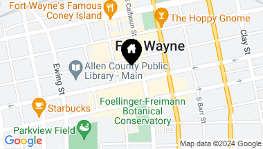Map of 112 W Washington Boulevard Unit: 318, Fort Wayne IN, 46802-3032