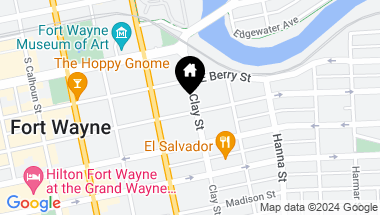 Map of 439 E Wayne Street, Fort Wayne IN, 46802