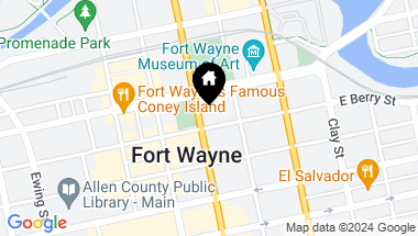 Map of 203 E Berry Street Unit: 1505, Fort Wayne IN, 46802