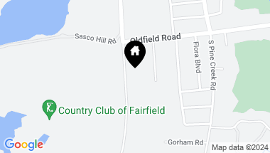 Map of 581 Sasco Hill Road, Fairfield CT, 06824