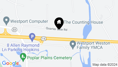 Map of 8 Quarter Mile Road, Westport CT, 06880