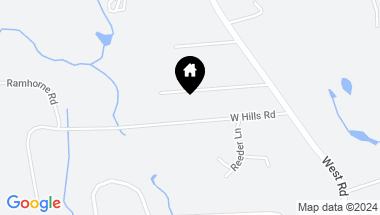 Map of 85 West Hills Road, New Canaan CT, 06840