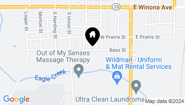 Map of 320 Bass Street, Warsaw IN, 46580