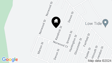 Map of 21 Kendrick Street, Nantucket MA, 02554