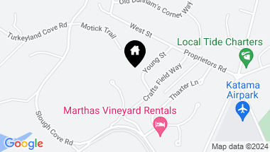 Map of 13 Young Street, Edgartown MA, 02539