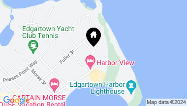 Map of 18 Starbuck Neck Road and 27 Thayer Street, Edgartown MA, 02539