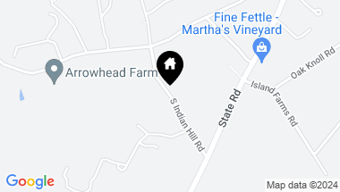 Map of 23 South Indian Hill Road, West Tisbury MA, 02575