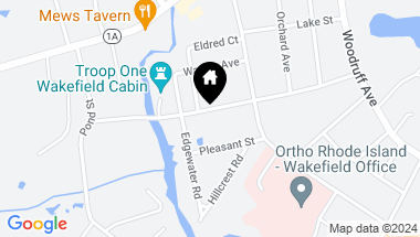 Map of 164 Silver Lake Avenue, South Kingstown RI, 02879
