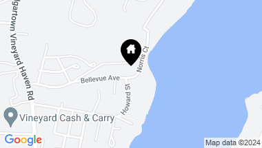 Map of 80 Bellevue Avenue, Vineyard Haven MA, 02568