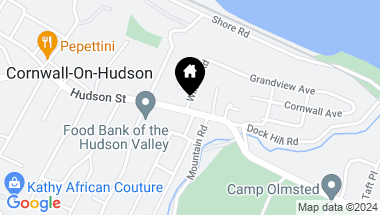 Map of 178 HUDSON ST, Cornwall on Hudson NY, 12520
